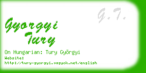 gyorgyi tury business card
